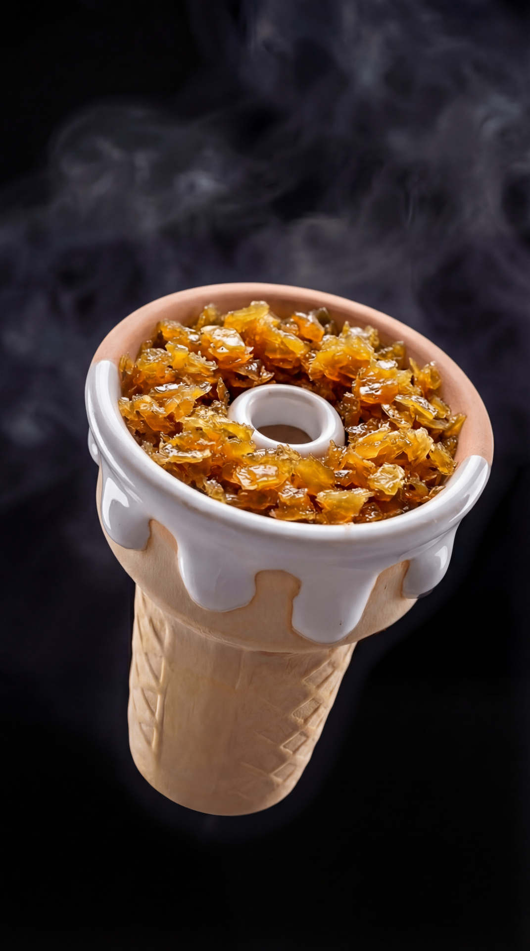 Vanilla Drip ice cream hookah bowl
